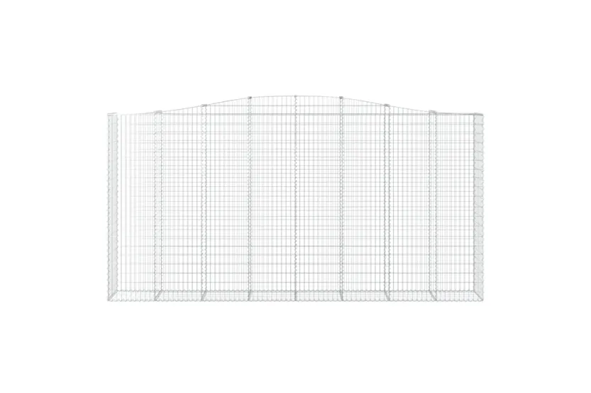 vidaXL 153420 Arched Gabion Basket 400x50x200/220cm Galvanised Iron vidaXL 153420 Arched Gabion Basket 400x50x200/220cm Galvanised Iron