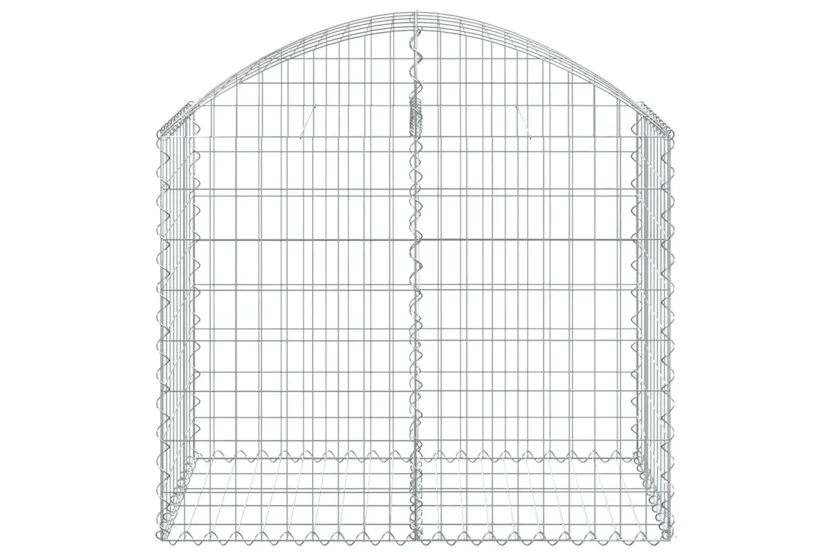 vidaXL 153434 Arched Gabion Basket 100x50x80/100cm Galvanised Iron vidaXL 153434 Arched Gabion Basket 100x50x80/100cm Galvanised Iron