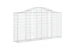 vidaXL 3145430 Arched Gabion Baskets 2 Pcs 200x30x100/120cm Galvanised Iron vidaXL 3145430 Arched Gabion Baskets 2 Pcs 200x30x100/120cm Galvanised Iron