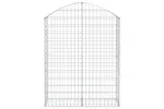 vidaXL 153426 Arched Gabion Basket 100x30x120/140cm Galvanised Iron vidaXL 153426 Arched Gabion Basket 100x30x120/140cm Galvanised Iron