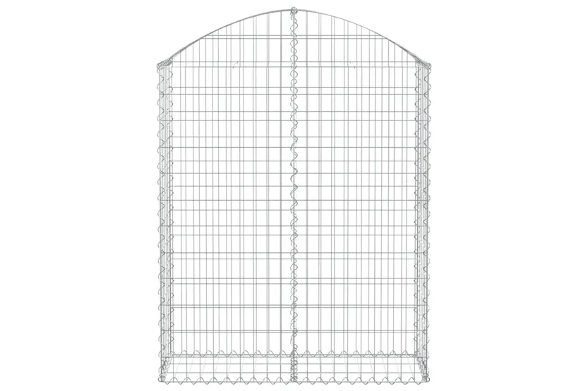 vidaXL 153426 Arched Gabion Basket 100x30x120/140cm Galvanised Iron vidaXL 153426 Arched Gabion Basket 100x30x120/140cm Galvanised Iron