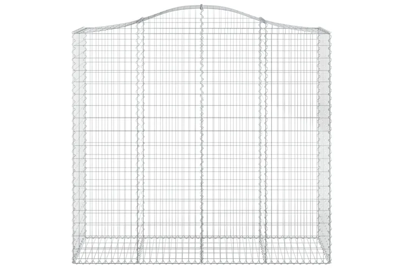 vidaXL 3145725 Arched Gabion Baskets 3 Pcs 200x50x180/200cm Galvanised Iron vidaXL 3145725 Arched Gabion Baskets 3 Pcs 200x50x180/200cm Galvanised Iron