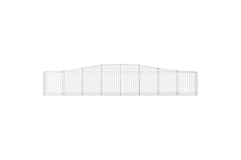 vidaXL 3145802 Arched Gabion Baskets 4 Pcs 400x30x60/80cm Galvanised Iron vidaXL 3145802 Arched Gabion Baskets 4 Pcs 400x30x60/80cm Galvanised Iron