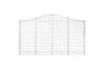 vidaXL 3145431 Arched Gabion Baskets 3 Pcs 200x30x100/120cm Galvanised Iron vidaXL 3145431 Arched Gabion Baskets 3 Pcs 200x30x100/120cm Galvanised Iron
