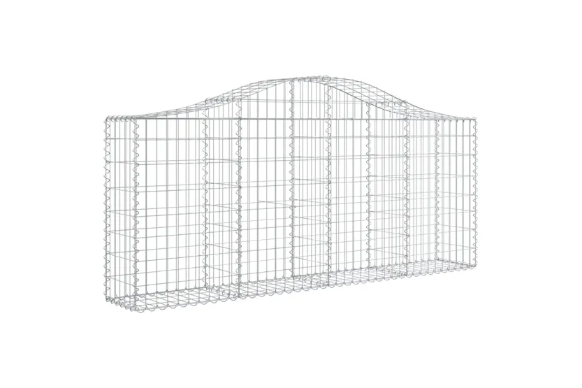 vidaXL 3145419 Arched Gabion Baskets 12 Pcs 200x30x80/100cm Galvanised Iron vidaXL 3145419 Arched Gabion Baskets 12 Pcs 200x30x80/100cm Galvanised Iron