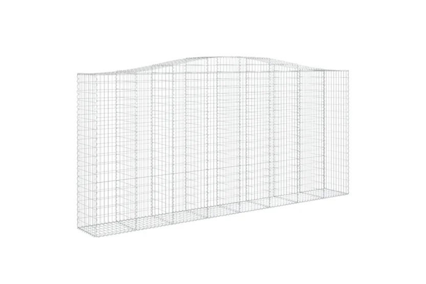 vidaXL 153419 Arched Gabion Basket 400x50x180/200cm Galvanised Iron vidaXL 153419 Arched Gabion Basket 400x50x180/200cm Galvanised Iron