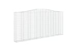 vidaXL 153409 Arched Gabion Basket 400x30x180/200cm Galvanised Iron vidaXL 153409 Arched Gabion Basket 400x30x180/200cm Galvanised Iron