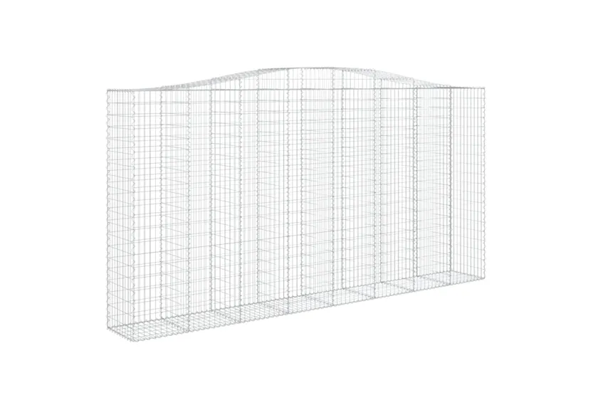 vidaXL 153420 Arched Gabion Basket 400x50x200/220cm Galvanised Iron vidaXL 153420 Arched Gabion Basket 400x50x200/220cm Galvanised Iron