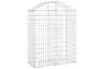 vidaXL 153436 Arched Gabion Basket 100x50x120/140cm Galvanised Iron vidaXL 153436 Arched Gabion Basket 100x50x120/140cm Galvanised Iron