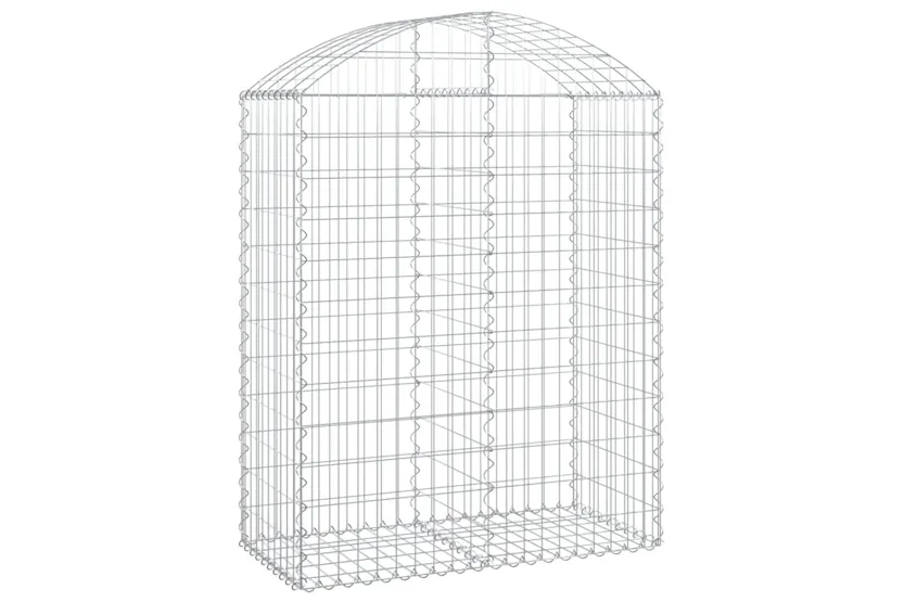 vidaXL 153436 Arched Gabion Basket 100x50x120/140cm Galvanised Iron vidaXL 153436 Arched Gabion Basket 100x50x120/140cm Galvanised Iron