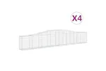 vidaXL 3145802 Arched Gabion Baskets 4 Pcs 400x30x60/80cm Galvanised Iron vidaXL 3145802 Arched Gabion Baskets 4 Pcs 400x30x60/80cm Galvanised Iron