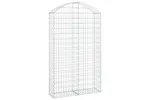 vidaXL 153428 Arched Gabion Basket 100x30x160/180cm Galvanised Iron vidaXL 153428 Arched Gabion Basket 100x30x160/180cm Galvanised Iron