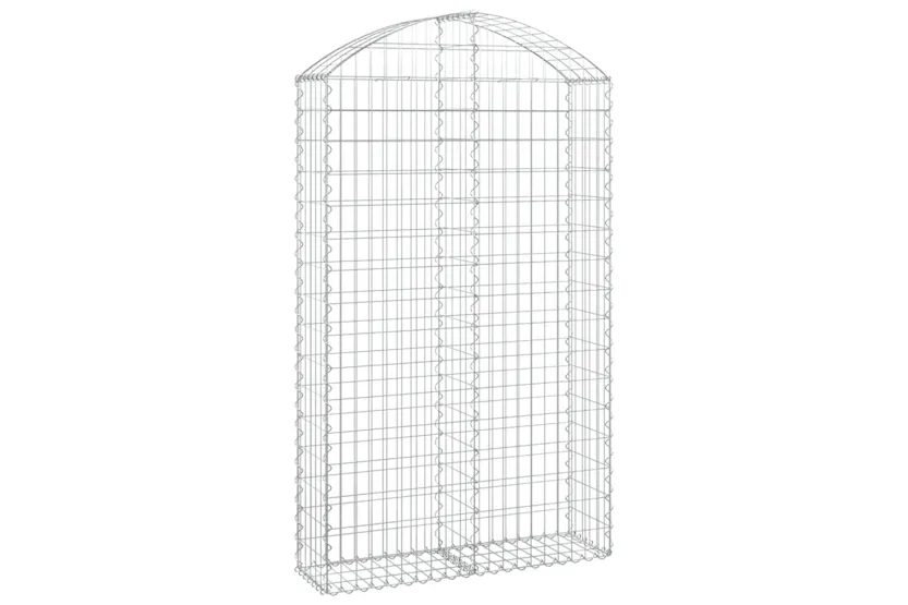 vidaXL 153428 Arched Gabion Basket 100x30x160/180cm Galvanised Iron vidaXL 153428 Arched Gabion Basket 100x30x160/180cm Galvanised Iron