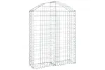 vidaXL 153426 Arched Gabion Basket 100x30x120/140cm Galvanised Iron vidaXL 153426 Arched Gabion Basket 100x30x120/140cm Galvanised Iron