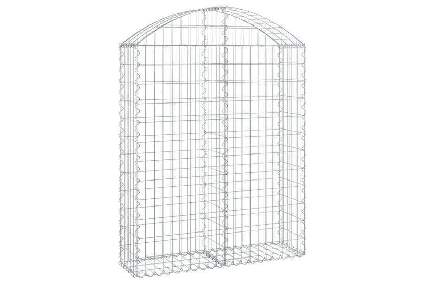vidaXL 153426 Arched Gabion Basket 100x30x120/140cm Galvanised Iron vidaXL 153426 Arched Gabion Basket 100x30x120/140cm Galvanised Iron