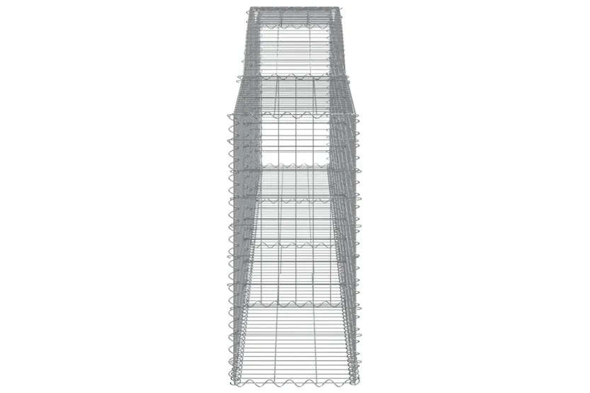vidaXL 3147001 Arched Gabion Baskets 7 Pcs 400x50x100/120cm Galvanised Iron vidaXL 3147001 Arched Gabion Baskets 7 Pcs 400x50x100/120cm Galvanised Iron