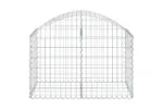 vidaXL 153433 Arched Gabion Basket 100x50x60/80cm Galvanised Iron vidaXL 153433 Arched Gabion Basket 100x50x60/80cm Galvanised Iron
