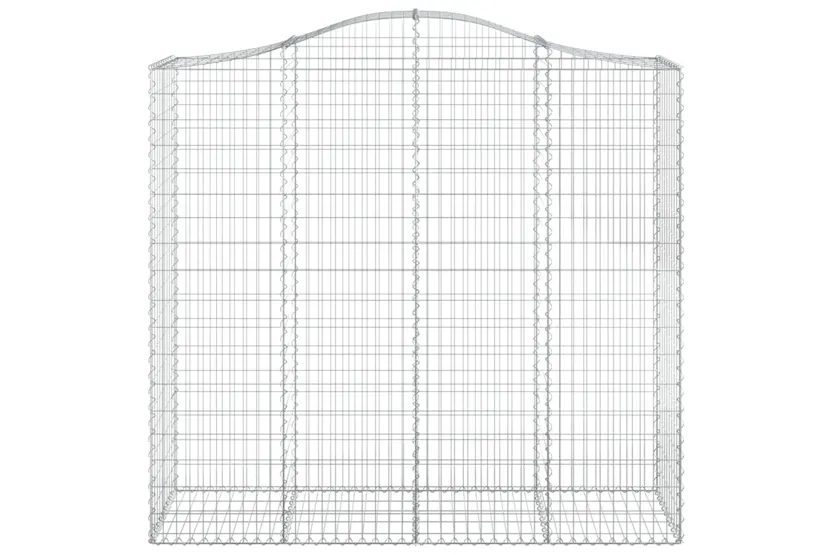 vidaXL 3145724 Arched Gabion Baskets 2 Pcs 200x50x180/200cm Galvanised Iron vidaXL 3145724 Arched Gabion Baskets 2 Pcs 200x50x180/200cm Galvanised Iron