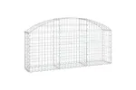 vidaXL 153443 Arched Gabion Basket 150x30x60/80cm Galvanised Iron vidaXL 153443 Arched Gabion Basket 150x30x60/80cm Galvanised Iron