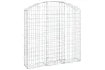 vidaXL 153447 Arched Gabion Basket 150x30x140/160cm Galvanised Iron vidaXL 153447 Arched Gabion Basket 150x30x140/160cm Galvanised Iron
