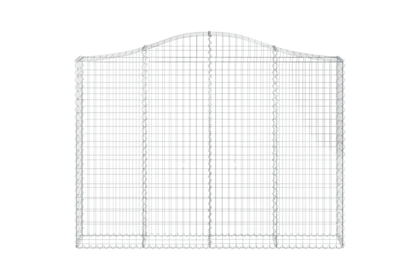 vidaXL 3145473 Arched Gabion Baskets 3 Pcs 200x30x140/160cm Galvanised Iron vidaXL 3145473 Arched Gabion Baskets 3 Pcs 200x30x140/160cm Galvanised Iron