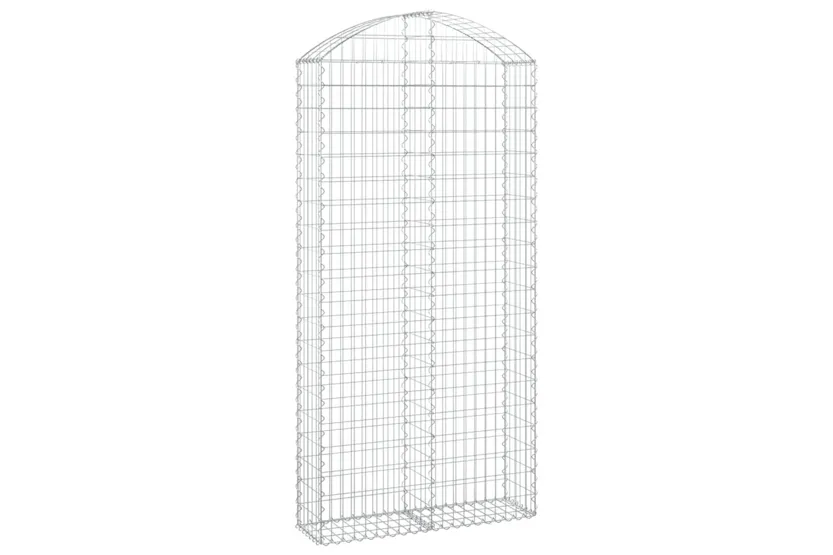 vidaXL 153430 Arched Gabion Basket 100x30x200/220cm Galvanised Iron vidaXL 153430 Arched Gabion Basket 100x30x200/220cm Galvanised Iron