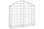 vidaXL 153424 Arched Gabion Basket 100x30x80/100cm Galvanised Iron vidaXL 153424 Arched Gabion Basket 100x30x80/100cm Galvanised Iron