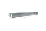 vidaXL 47064 Garden Raised Bed Galvanised Steel 480x80x45cm Grey vidaXL 47064 Garden Raised Bed Galvanised Steel 480x80x45cm Grey