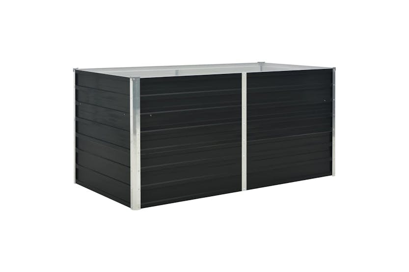 vidaXL 45722 Raised Garden Bed Anthracite 160x80x77cm Galvanised Steel vidaXL 45722 Raised Garden Bed Anthracite 160x80x77cm Galvanised Steel