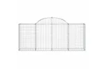 vidaXL 3146091 Arched Gabion Baskets 4 Pcs 200x30x80/100cm Galvanised Iron vidaXL 3146091 Arched Gabion Baskets 4 Pcs 200x30x80/100cm Galvanised Iron