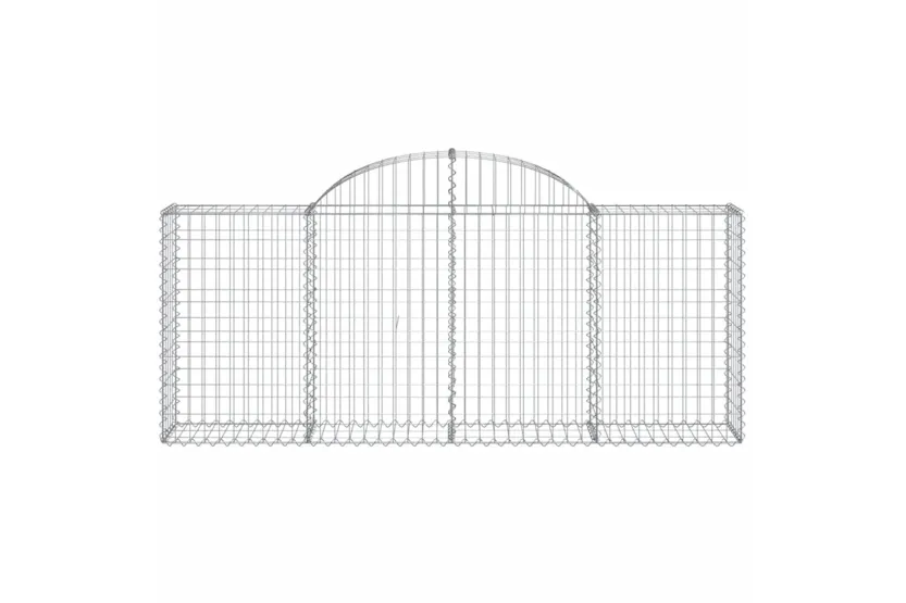 vidaXL 3146091 Arched Gabion Baskets 4 Pcs 200x30x80/100cm Galvanised Iron vidaXL 3146091 Arched Gabion Baskets 4 Pcs 200x30x80/100cm Galvanised Iron