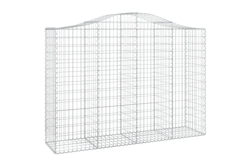 vidaXL 3145682 Arched Gabion Baskets 2 Pcs 200x50x140/160cm Galvanised Iron vidaXL 3145682 Arched Gabion Baskets 2 Pcs 200x50x140/160cm Galvanised Iron