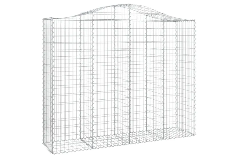 vidaXL 3145705 Arched Gabion Baskets 4 Pcs 200x50x160/180cm Galvanised Iron vidaXL 3145705 Arched Gabion Baskets 4 Pcs 200x50x160/180cm Galvanised Iron