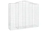 vidaXL 3145704 Arched Gabion Baskets 3 Pcs 200x50x160/180cm Galvanised Iron vidaXL 3145704 Arched Gabion Baskets 3 Pcs 200x50x160/180cm Galvanised Iron