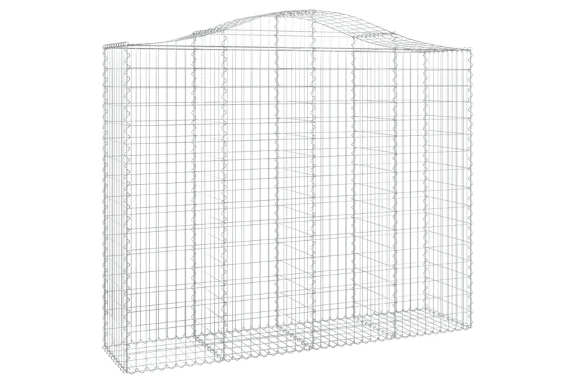vidaXL 3145704 Arched Gabion Baskets 3 Pcs 200x50x160/180cm Galvanised Iron vidaXL 3145704 Arched Gabion Baskets 3 Pcs 200x50x160/180cm Galvanised Iron