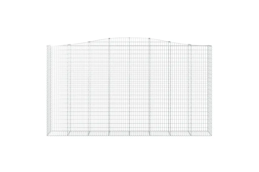 vidaXL 153421 Arched Gabion Basket 400x50x220/240cm Galvanised Iron vidaXL 153421 Arched Gabion Basket 400x50x220/240cm Galvanised Iron