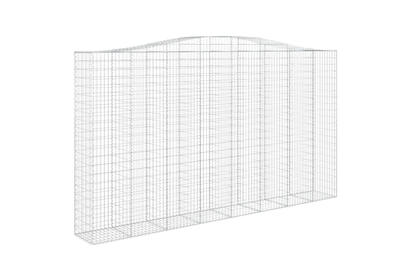 vidaXL 153421 Arched Gabion Basket 400x50x220/240cm Galvanised Iron vidaXL 153421 Arched Gabion Basket 400x50x220/240cm Galvanised Iron