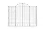vidaXL 153487 Arched Gabion Basket 200x30x140/160cm Galvanised Iron vidaXL 153487 Arched Gabion Basket 200x30x140/160cm Galvanised Iron
