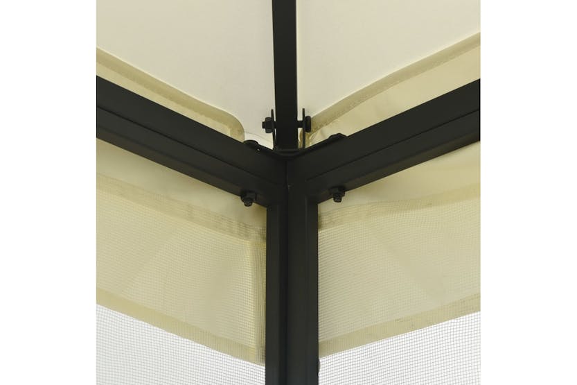vidaXL 48596 Gazebo With Nets 300x400x265cm Cream vidaXL 48596 Gazebo With Nets 300x400x265cm Cream