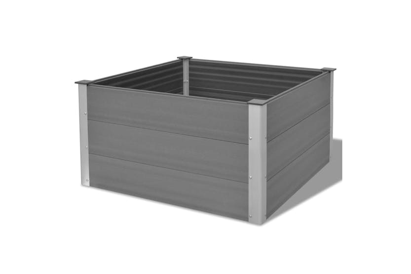 vidaXL 43605 Garden Raised Bed Wpc 100x100x54cm Grey vidaXL 43605 Garden Raised Bed Wpc 100x100x54cm Grey