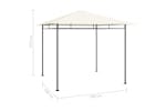 vidaXL 313918 Gazebo 3x3x2.7 M Cream 180 G/m² vidaXL 313918 Gazebo 3x3x2.7 M Cream 180 G/m²