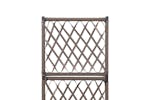 vidaXL 46936 Trellis Raised Bed With 1 Pot 30x30x107cm Poly Rattan Brown vidaXL 46936 Trellis Raised Bed With 1 Pot 30x30x107cm Poly Rattan Brown