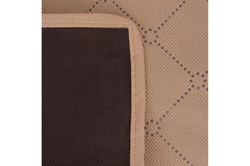 vidaXL 131578 Picnic Blanket Beige And Brown 100x150cm vidaXL 131578 Picnic Blanket Beige And Brown 100x150cm