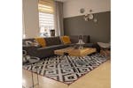Bo-camp 441545 Outdoor Rug Chill Mat Lewisham Xl 3.5x2.7 M Black And White Bo-camp 441545 Outdoor Rug Chill Mat Lewisham Xl 3.5x2.7 M Black And White