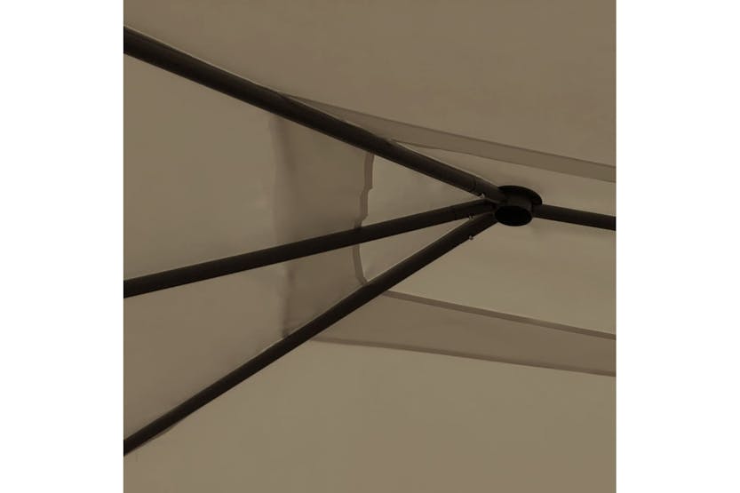 vidaXL 313615 Gazebo 3x4x2.6 M Taupe 160 G/m² vidaXL 313615 Gazebo 3x4x2.6 M Taupe 160 G/m²