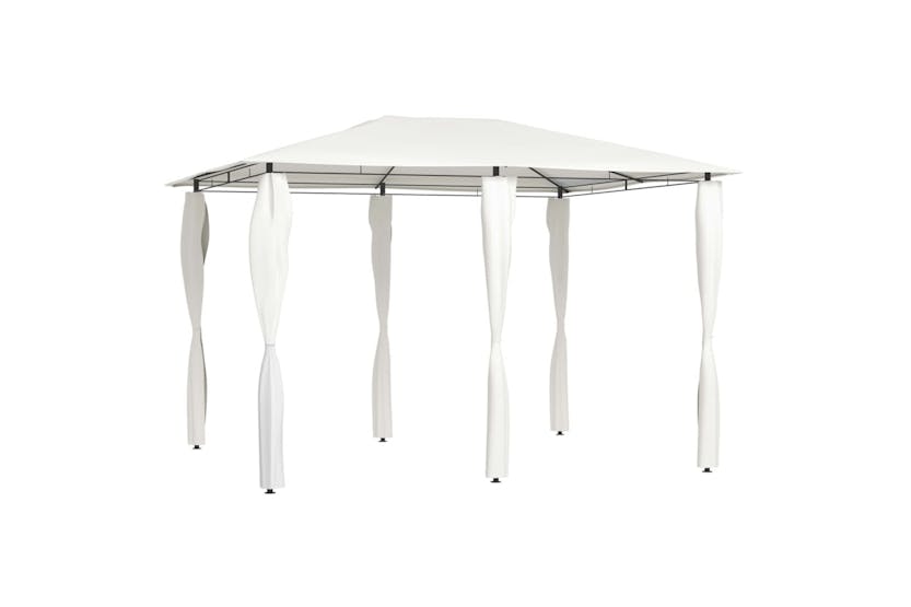 vidaXL 313611 Gazebo With Post Covers 3x4x2.6 M Cream 160 G/m² vidaXL 313611 Gazebo With Post Covers 3x4x2.6 M Cream 160 G/m²