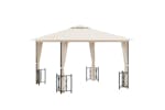 vidaXL 318540 Gazebo With Sidewalls&double Roofs 3x3 M Cream vidaXL 318540 Gazebo With Sidewalls&double Roofs 3x3 M Cream