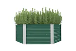 Vidaxl Raised Garden Bed 129x129x46 Cm Galvanised Steel Green Vidaxl Raised Garden Bed 129x129x46 Cm Galvanised Steel Green