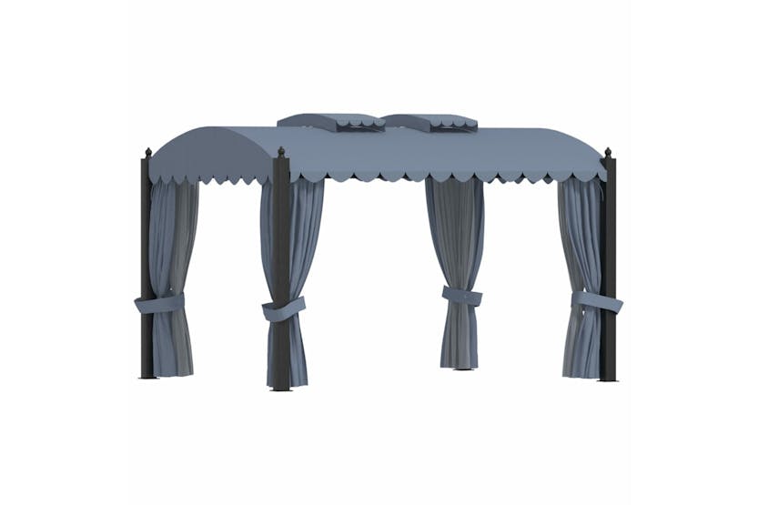 vidaXL 48056 Gazebo With Curtains 3x4 M Anthracite Steel vidaXL 48056 Gazebo With Curtains 3x4 M Anthracite Steel
