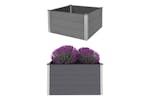 vidaXL 43605 Garden Raised Bed Wpc 100x100x54cm Grey vidaXL 43605 Garden Raised Bed Wpc 100x100x54cm Grey